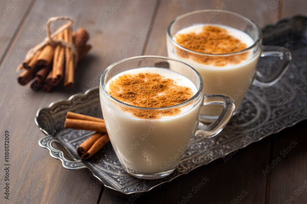 Turkish hot drink; Sahlep or salep