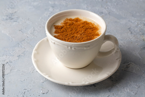 Turkish hot drink; Sahlep or salep photo