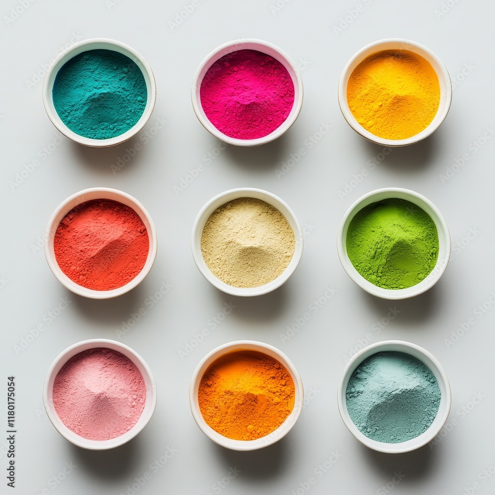 Pastel Holi Colors in Ceramic Bowls – A Celebration of Vibrant Traditions 8 Pastel Holi Colors in Ceramic Bowls – A Celebration of Vibrant Traditions 8
