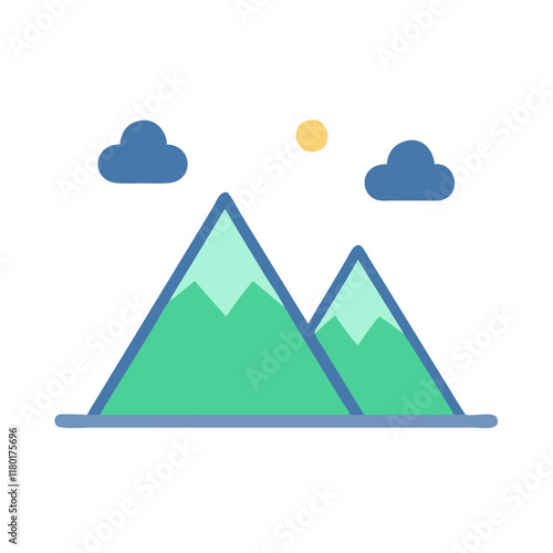 mountain icon design