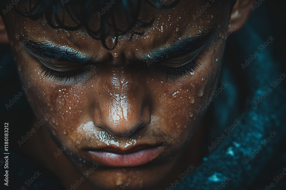 A realistic depiction of a child crying, showing tears streaming down their face, expressive emotions, and a vulnerable moment, emphasizing innocence and raw emotion. A realistic depiction of a child crying, showing tears streaming down their face, expressive emotions, and a vulnerable moment, emphasizing innocence and raw emotion.