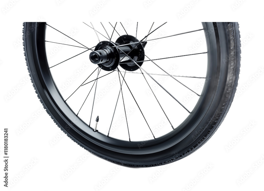 Fototapeta premium Cycling Wheel Spacer for Proper Alignment - Isolated on White Background
