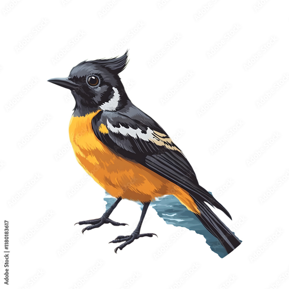 Obraz premium Mato Grosso Antbir Bird, Amazon Rainforest, Nature, Art, Image, with Transparent Background PNG, for Stickers, T-Shirt Print, Cap, Mug, Flip Flops, Mousepad, Transparent PNG