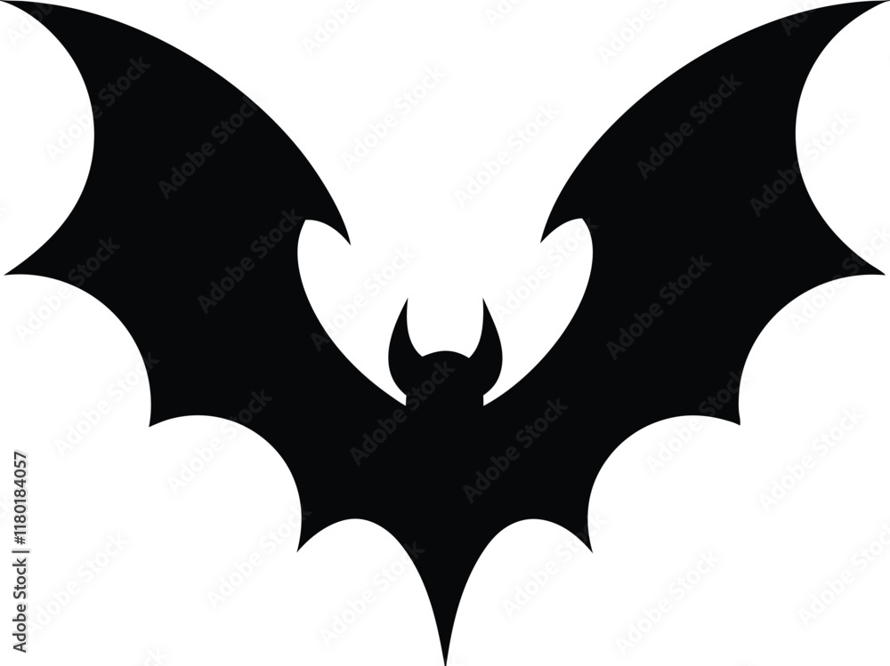 Fototapeta premium bat silhouette vector design