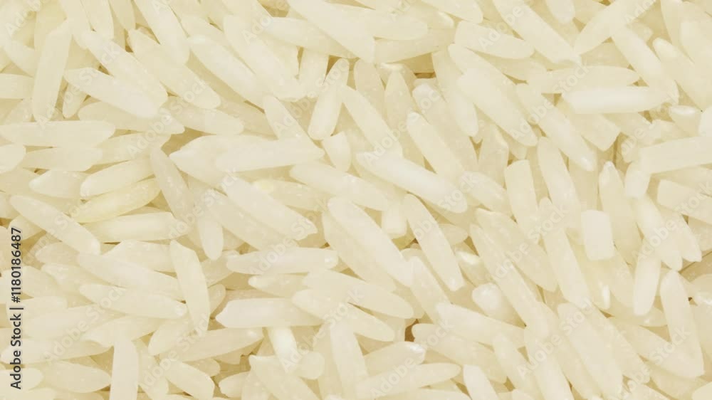 fond, riz basmati cru, en gros plan fond, riz basmati cru, en gros plan
