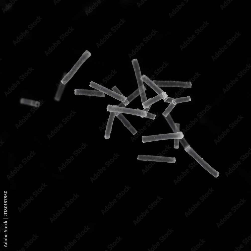 Microscopic view of nanorods Microscopic view of nanorods