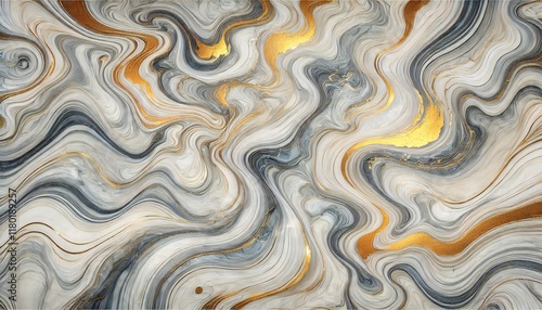 Abstract marble texture with gold accents