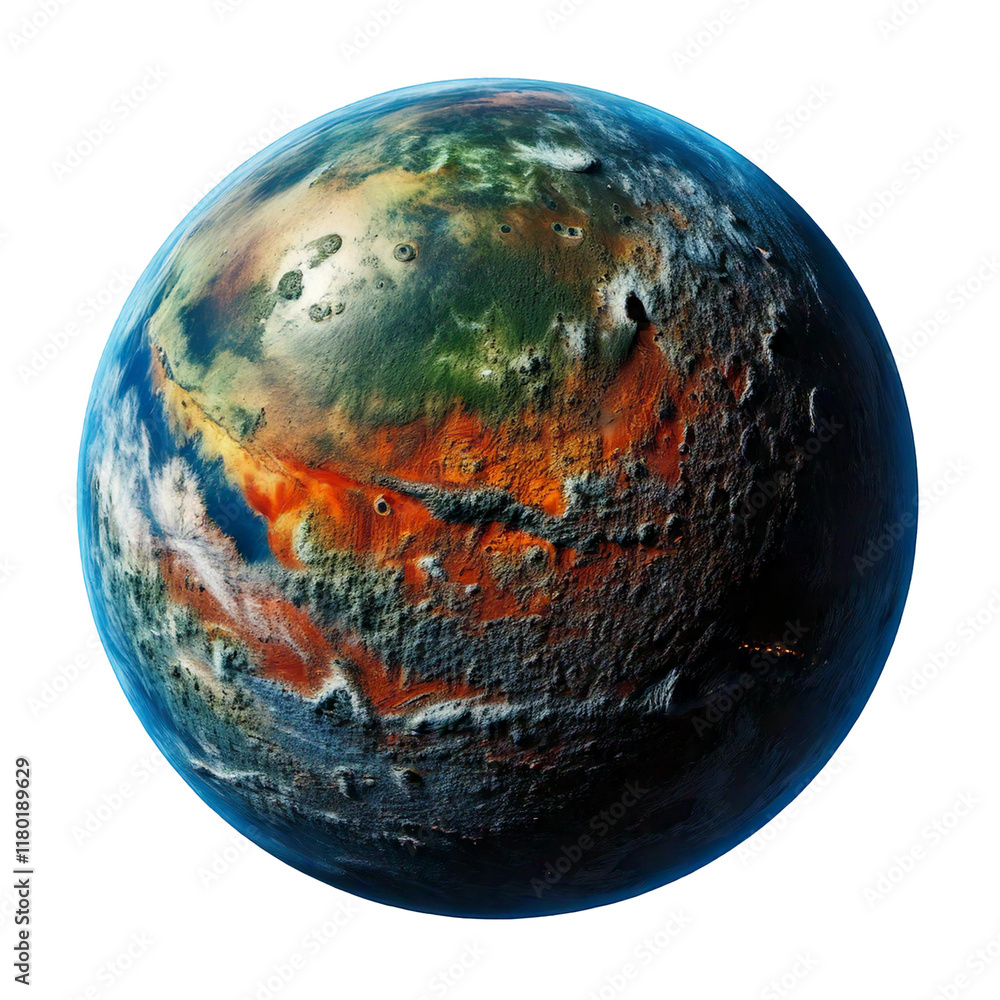 fictional planet globe