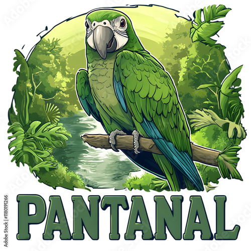 Monk Parakeet Bird, Amazon Rainforest, Nature, Art, Image, with Transparent Background PNG, for Stickers, T-Shirt Print, Cap, Mug, Flip Flops, Mousepad, Transparent PNG photo