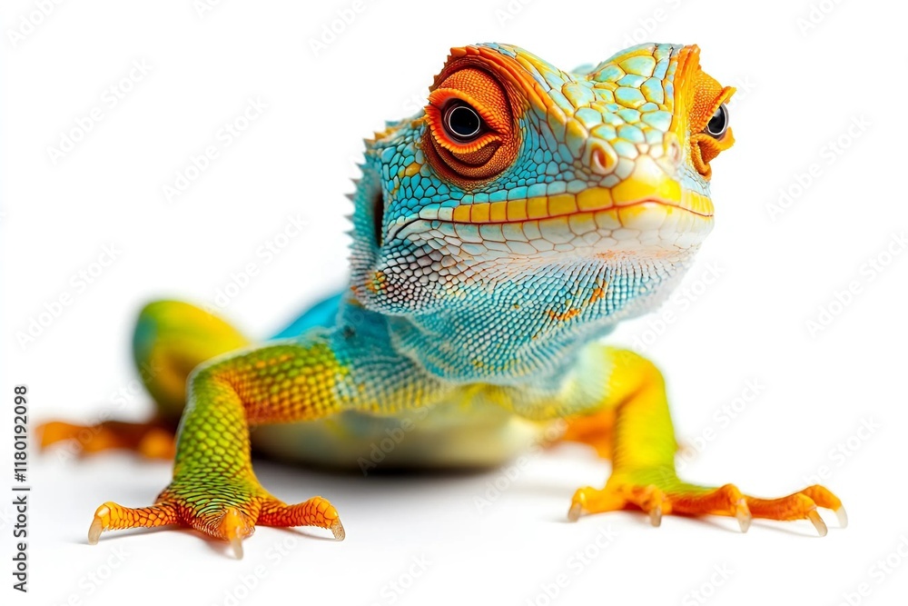 Obraz premium Lizard isolated on white background