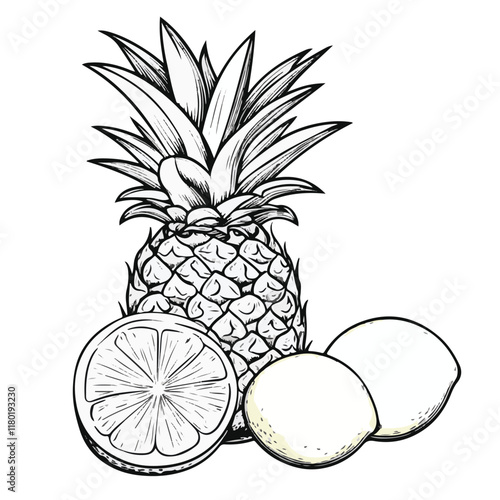 Pineapple Icons: From Simple Silhouettes, Colorful Icons, and Fun Characters to Adorable Mascots.