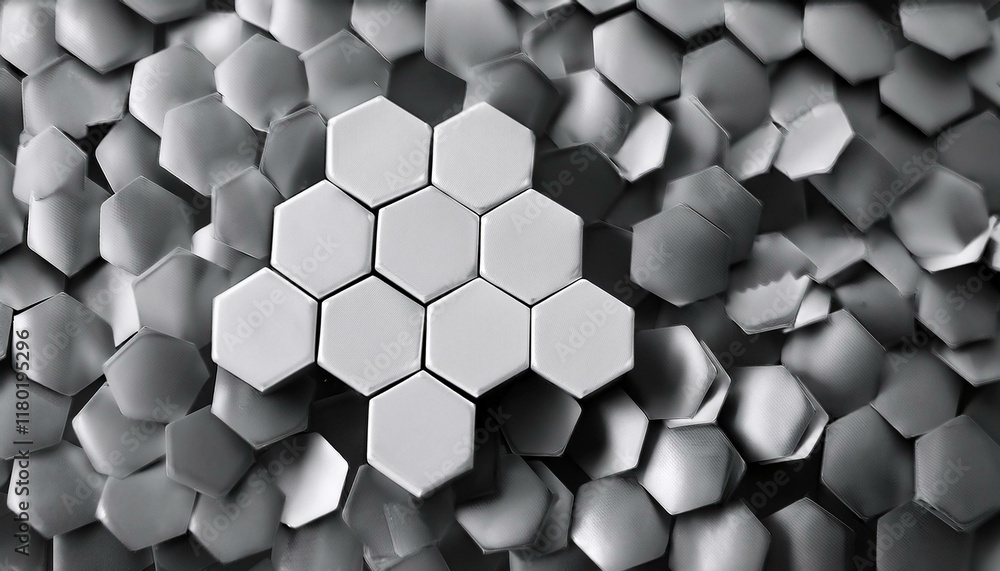 Honeycomb pattern with seamlessly connected hexagonal tiles Honeycomb pattern with seamlessly connected hexagonal tiles