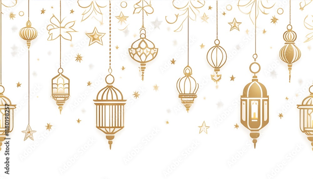 Elegant Ramadan Kareem Backgrounds with Islamic Lanterns and Crescent Moon Theme Elegant Ramadan Kareem Backgrounds with Islamic Lanterns and Crescent Moon Theme