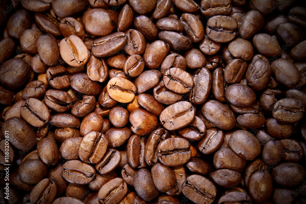 Fototapeta premium Roasted coffee beans