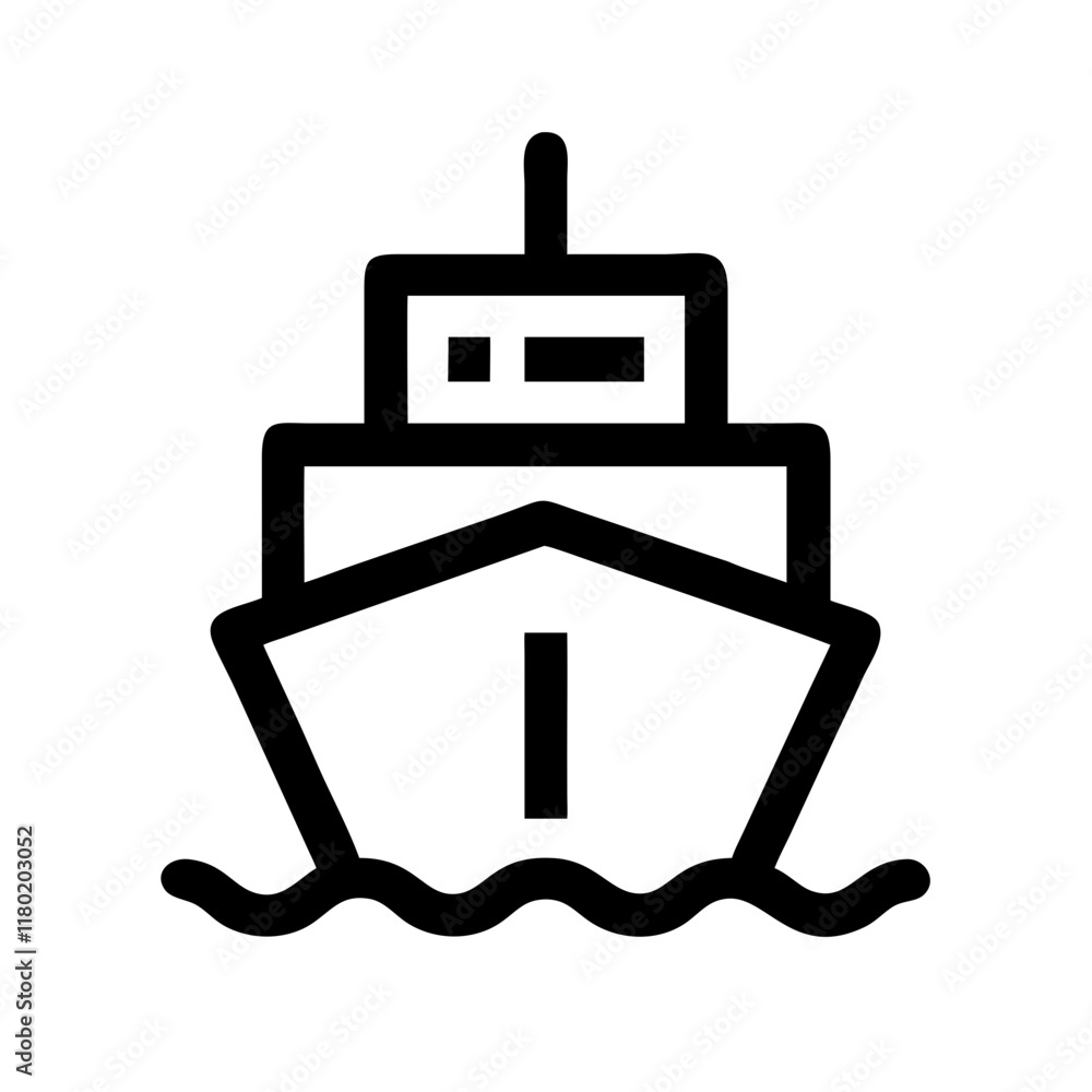 Obraz premium ship icon design