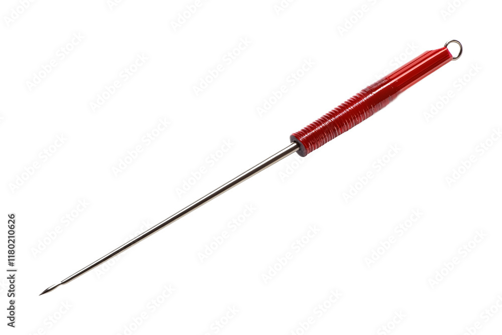 Fishing Baiting Needle for Precise Hooking - Isolated on White Background Fishing Baiting Needle for Precise Hooking - Isolated on White Background