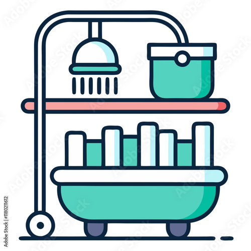 shower caddy icon design