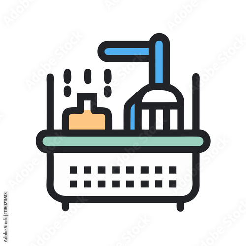 shower caddy icon design