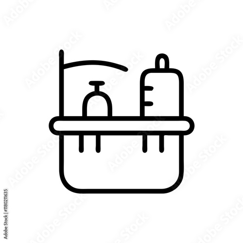 shower caddy icon design