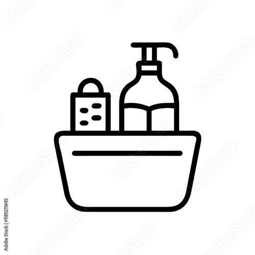 shower caddy icon design