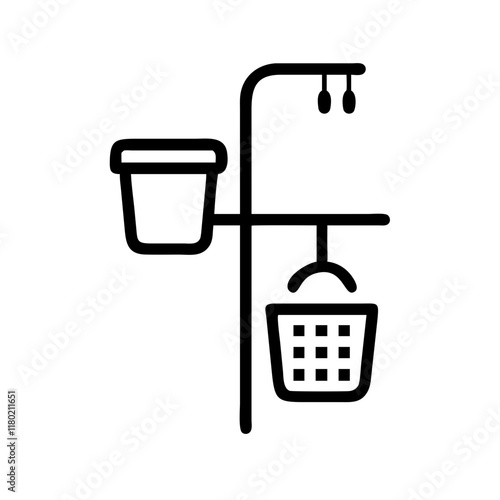 shower caddy icon design