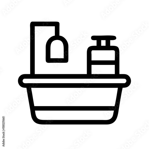 shower caddy icon design