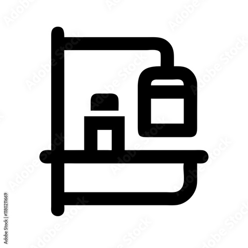 shower caddy icon design