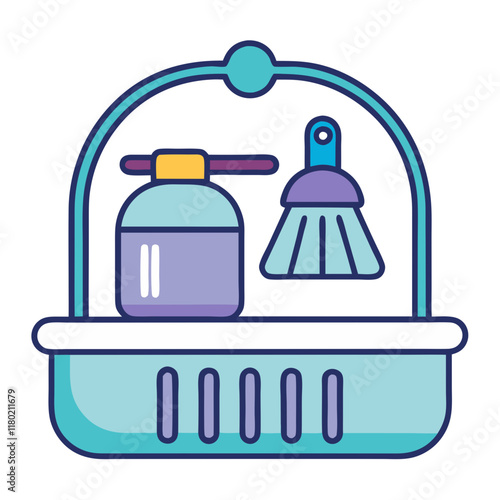 shower caddy icon design