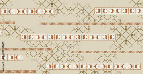 A cascading pattern of hand-drawn wildflowers and vines, adding charm to wrapping paper and nature-inspired projects.