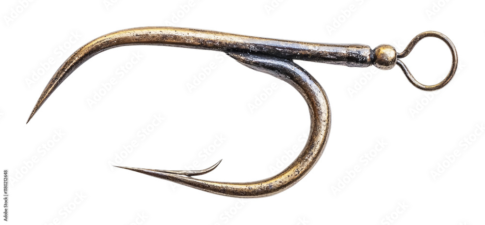 Fishing Hook Holder for Easy Storage - Isolated on White Background Fishing Hook Holder for Easy Storage - Isolated on White Background