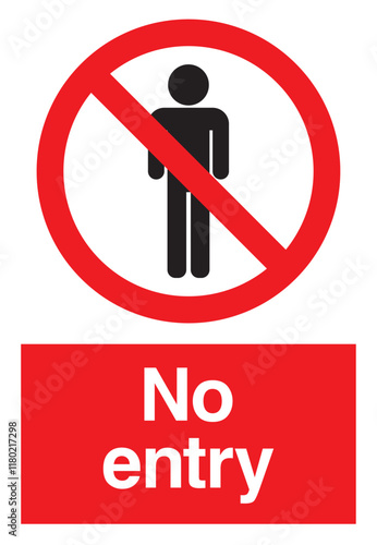 Caution No Entry Zone