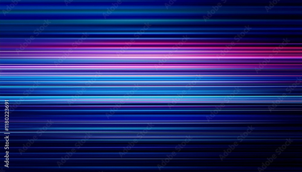 Abstract background with vibrant horizontal lines in shades of blue, purple, and pink.
