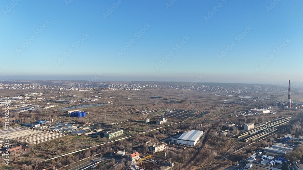 Industrial Zone and Expansive Landscape Industrial Zone and Expansive Landscape