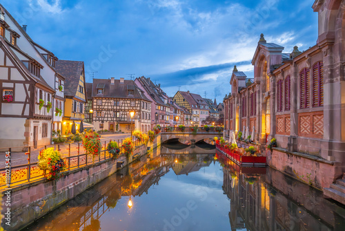 Fototapeta Naklejka Na Ścianę i Meble -  Colmar is a city and commune in the Haut-Rhin department and Alsace region of north-eastern France.