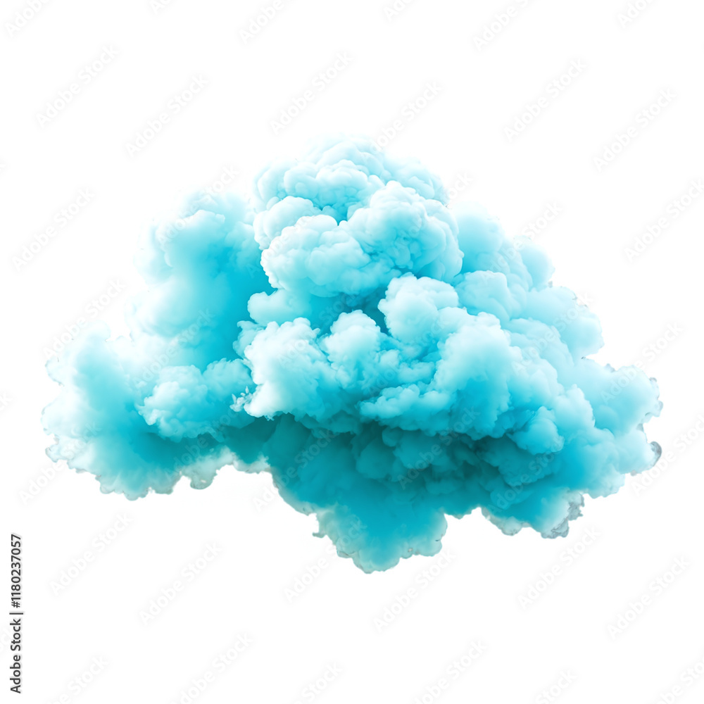 cyan smoke isolated on transparent background cyan smoke isolated on transparent background