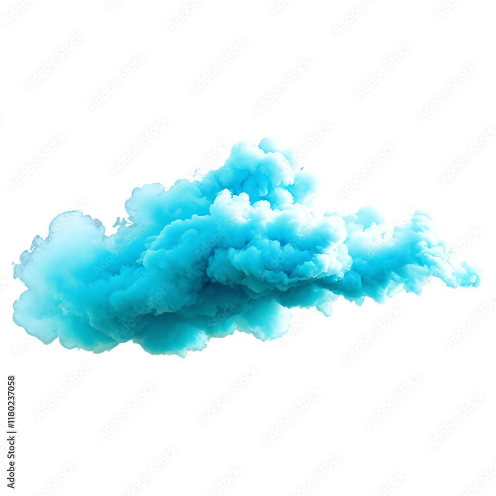 cyan smoke isolated on transparent background cyan smoke isolated on transparent background