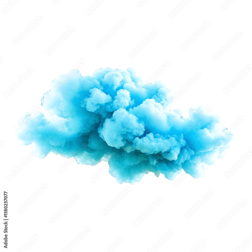 cyan smoke isolated on transparent background cyan smoke isolated on transparent background