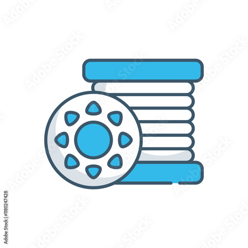 Bobbin vector icon