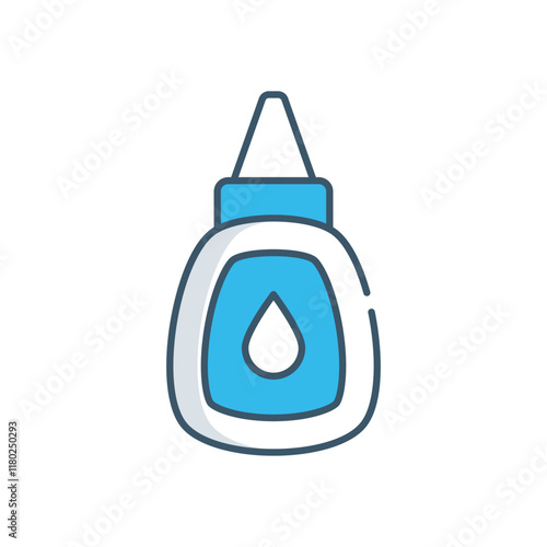 Fabric glue vector icon