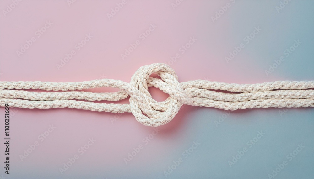 The tangled strings are neatly arranged and connected without any knots. The tangled strings are neatly arranged and connected without any knots.