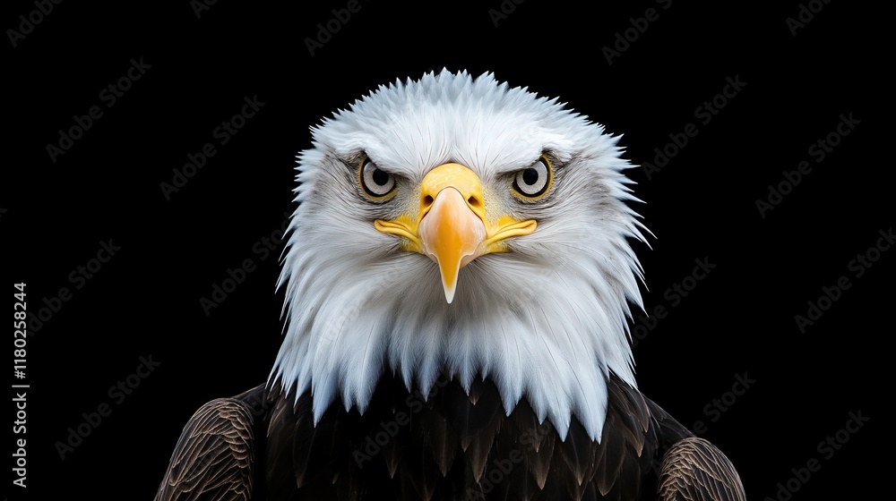 An eagle is staring at the camera An eagle is staring at the camera