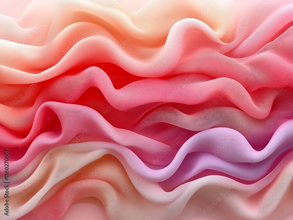 Obraz premium Abstract wavy pastel fabric texture.