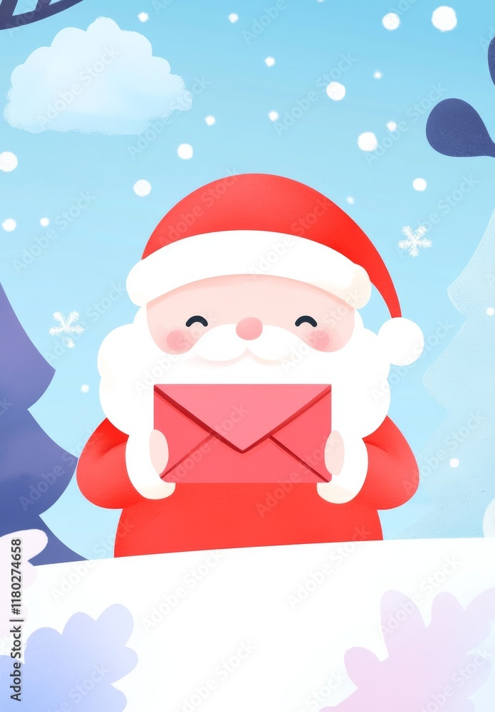 PNG image of Santa Claus carrying an envelope, a vintage Christmas icon..Santa Claus holding an envelope in a classic Christmas PNG format..Vintage Christmas character of Santa Claus carrying an PNG image of Santa Claus carrying an envelope, a vintage Christmas icon..Santa Claus holding an envelope in a classic Christmas PNG format..Vintage Christmas character of Santa Claus carrying an