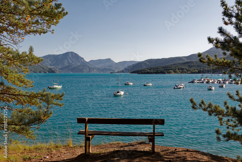 Photo d'été au Lac de Serre-Ponçon