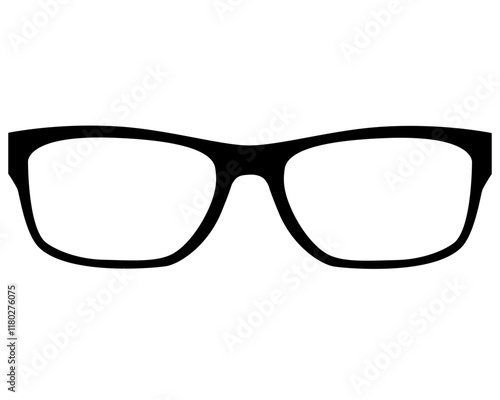 Sunglasses, classic accessory silhouette - vector illustration for sign or logo. Glasses, drawing for icon or sign