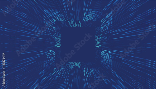 Colorful Tunnel Background. Abstract techno digital background. Big data visualization. Data flow information. Concept of digital communication. Wormhole. 3d vector illustration.
