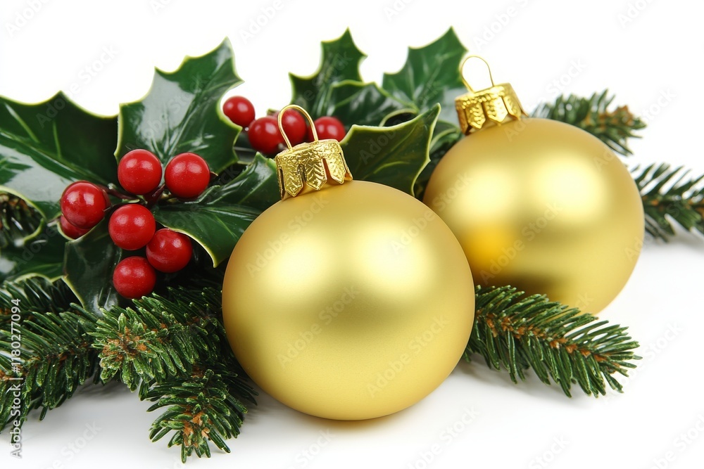 Fototapeta premium A framed plant against Christmas decoration backgrounds. Stock Image by rawpixel.