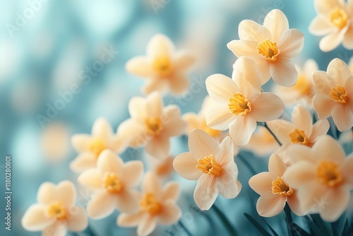 A bouquet of white flowers with bright yellow centers