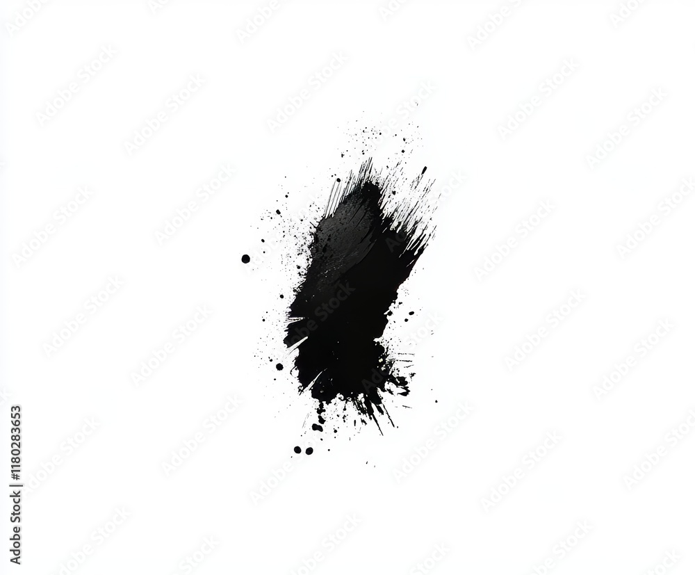 black and white ink splashes black and white ink splashes