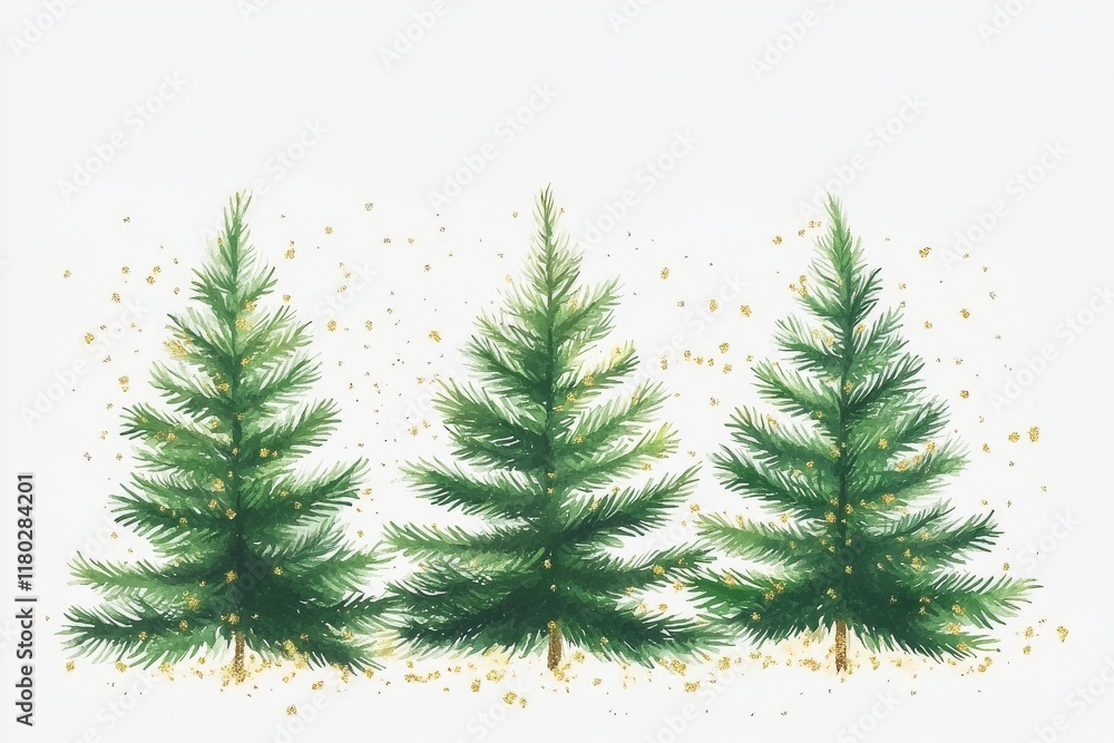 christmas tree on white christmas tree on white